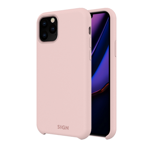 SiGN Liquid Silikon Case Schutzhülle Schutzcover passend für iPhone 12 / 12 Pro pink
