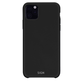 SiGN Liquid Silikon Case Schutzhülle Schutzcover passend für iPhone 12 / 12 Pro schwarz