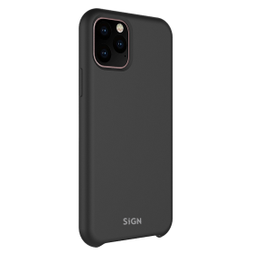 SiGN Liquid Silikon Case Schutzhülle Schutzcover passend für iPhone 12 / 12 Pro schwarz