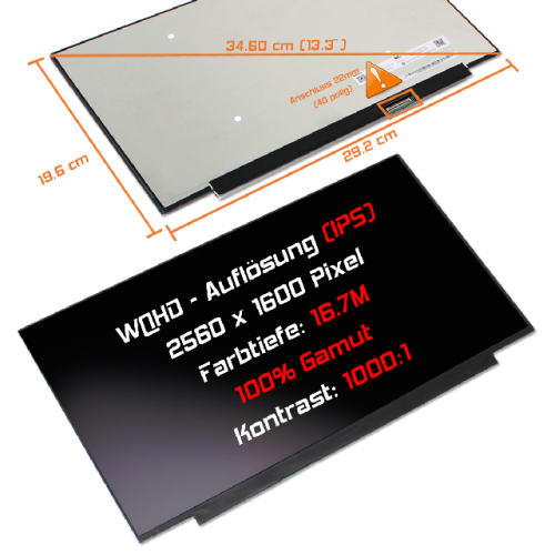 LED Display 13,3" 2560x1600 passend für Lenovo S540-13ARE-82DL000YGE