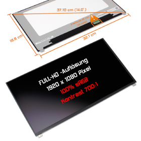 LED Display 14,0" 1920x1080 100%sRGB passend...