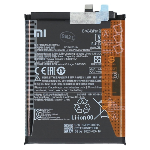 Xiaomi Mi 10T Pro 5G Akku Batterie Li-Ionen BM53 46020000355Z