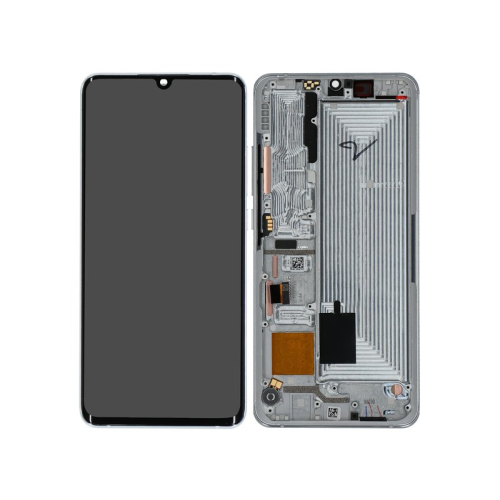 Xiaomi Mi Note 10 Lite Display Modul Rahmen Touchscreen glacier white 5600030F4L00