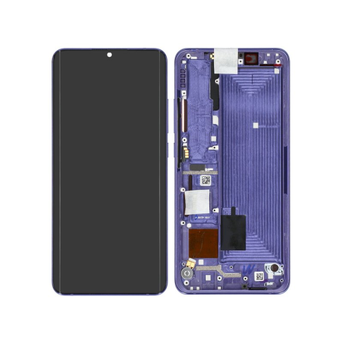 Xiaomi Mi Note 10 Lite Display Modul Rahmen Touchscreen nebula purple 5600020F4L00