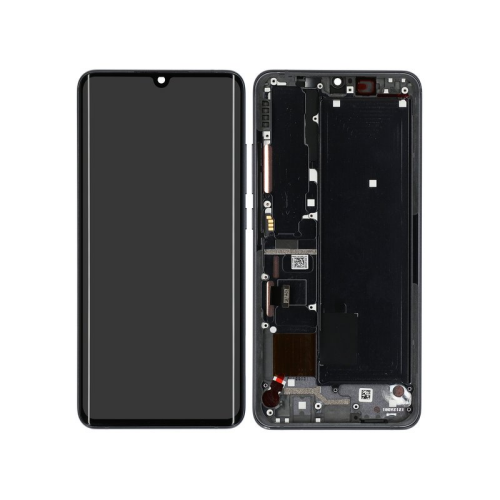 Display Modul mit Rahmen und Toucheinheit midnight black/schwarz 56000300F400 für Xiaomi Mi Note 10
