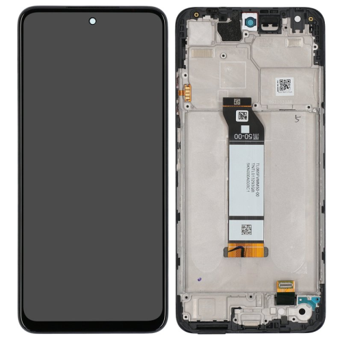 Display Modul mit Rahmen und Toucheinheit graphite/dunkel grau grey/gray/grau 5600020K1900 für Xiaomi Redmi Note 10 5G (M2103K19G)