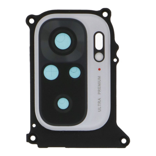 Xiaomi Redmi Note 10 Kamera Linse Glas inkl. Rahmen pebble white/weiß