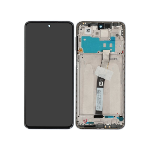 Xiaomi Redmi Note 9 Pro Display Modul Rahmen Touchscreen glacier white/weiß 560002J6B200