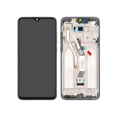 Xiaomi Redmi Note 8 Pro Display Modul Rahmen Touchscreen mineral grey/grau 56000500G700