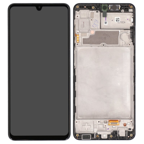 Display Modul mit Rahmen und Toucheinheit black/schwarz GH82-25944A für Samsung Galaxy A22 SM-A225F