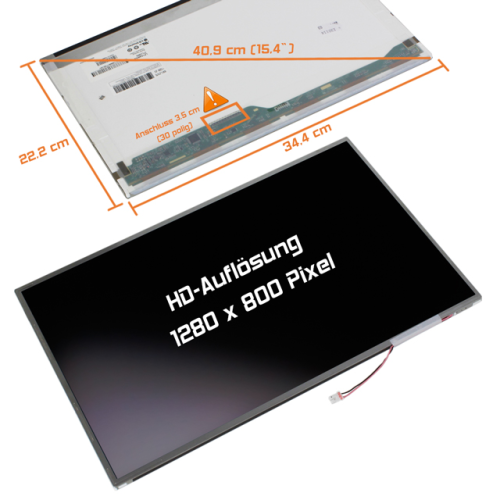 LCD Display 15,4" 1280x800 passend für Acer Aspire 5720G