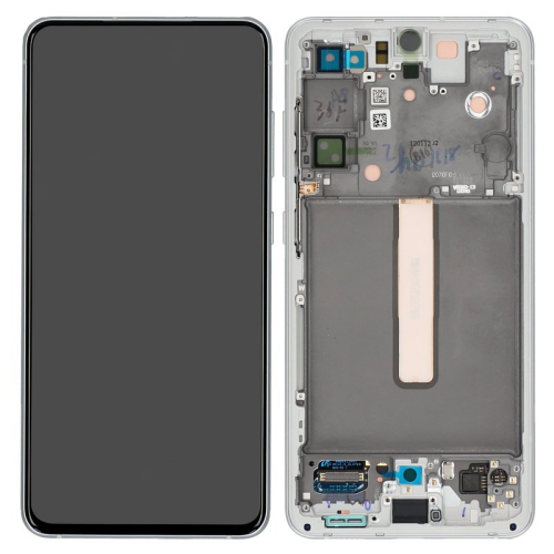 Display Modul mit Rahmen und Toucheinheit white/weiß GH82-26414B für Samsung Galaxy S21 FE 5G SM-G990B