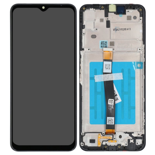 Display Modul mit Rahmen und Toucheinheit black/schwarz GH81-20694A für Samsung Galaxy A22 5G SM-A226B
