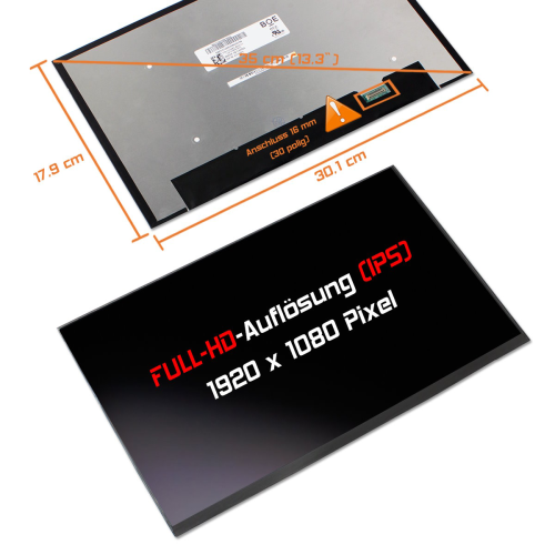 LED Display 13,3" 1920x1080 matt passend für Dell DP/N 027HP5