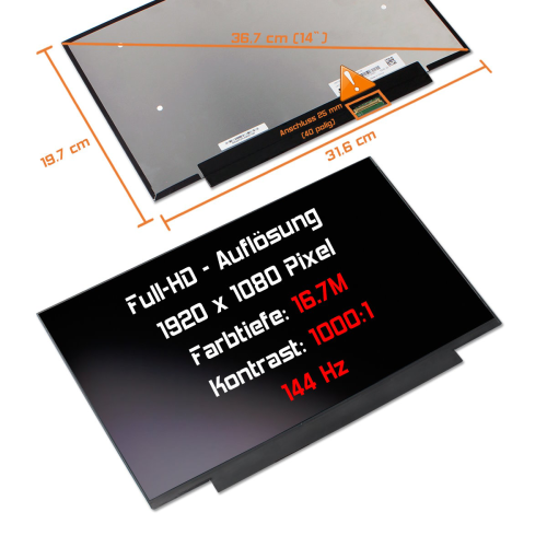 LED Display 14,0" 1920x1080 passend für Panda LM140LF1F02