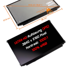 LED Display 15,6" 3840x2160 passend für Dell...