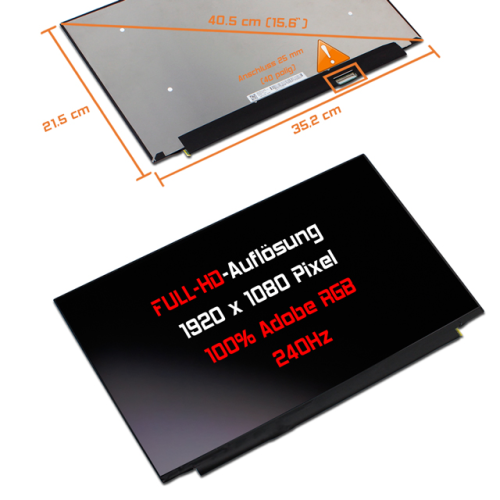 LED Display 15,6" 1920x1080 passend für Lenovo FRU 5D11A08811