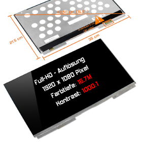 LED Display 15,6" 1920x1080 passend für Sharp...