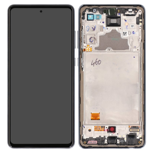 Display Modul mit Rahmen und Toucheinheit awesome black/schwarz GH82-25624A für Samsung Galaxy A72 (SM-A725F)