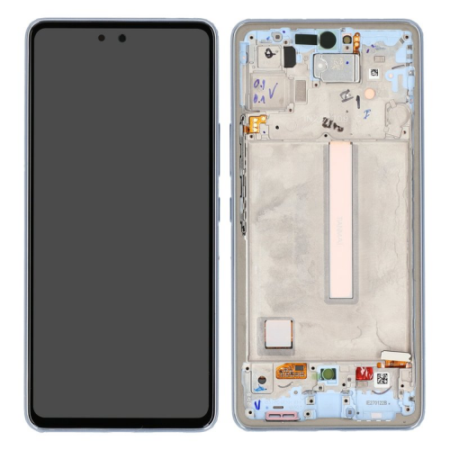 Display Modul mit Rahmen und Toucheinheit awesome blue/gelb GH82-28024C für Samsung Galaxy A53 5G SM-A536B