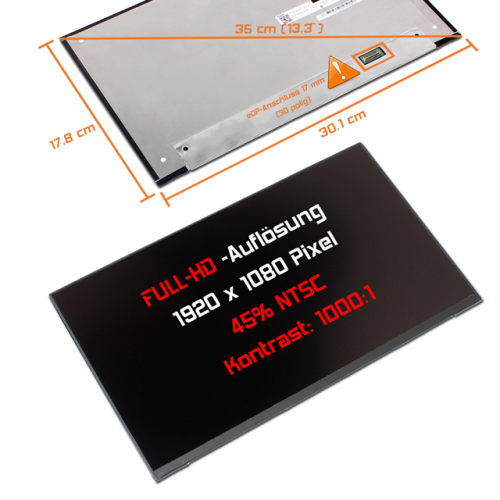 LED Display 13,3" 1920x1080 passend für Dell Latitude 5320