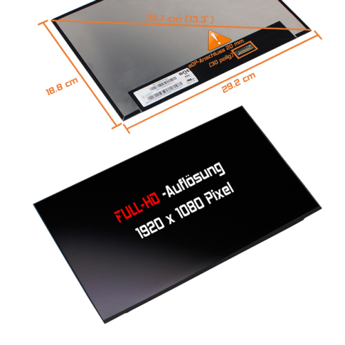 LED Display 13,3" 1920x1200 passend für Lenovo FRU 5D11A22504