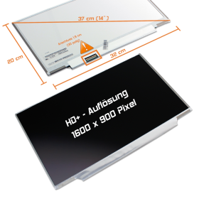 LED Display 14,0" 1600x900 passend für Lenovo...
