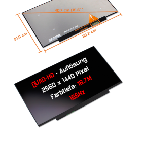 LED Display 15,6" 2560x1440 passend für Acer...