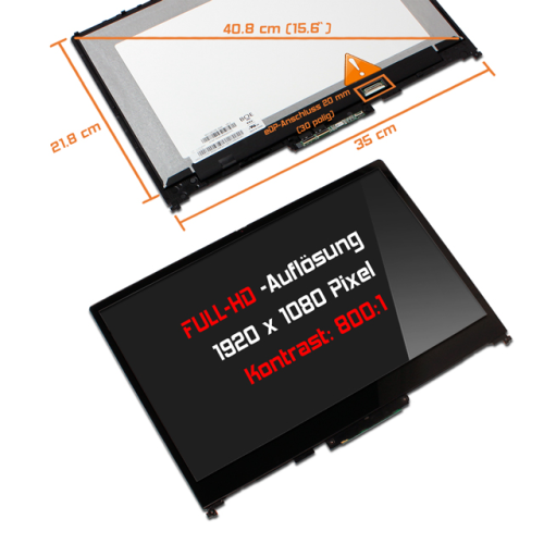 Display Assembly mit Touch 15,6" passend für Lenovo IdeaPad C340 15IIL