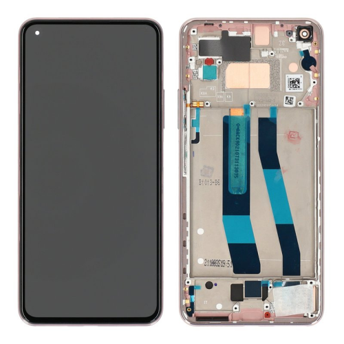 Xiaomi 11 Lite 5G NE Display Modul Rahmen Touchscreen peach pink 5600060K9D00