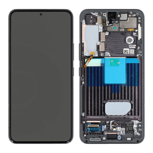 Display Modul mit Rahmen und Toucheinheit phantom black/schwarz GH82-27520A für Samsung Galaxy S22 (SM-S901B)