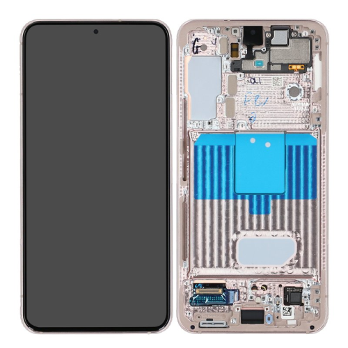 Samsung Galaxy S22 SM-S901B Display Modul Rahmen Touchscreen pink gold GH82-27520D
