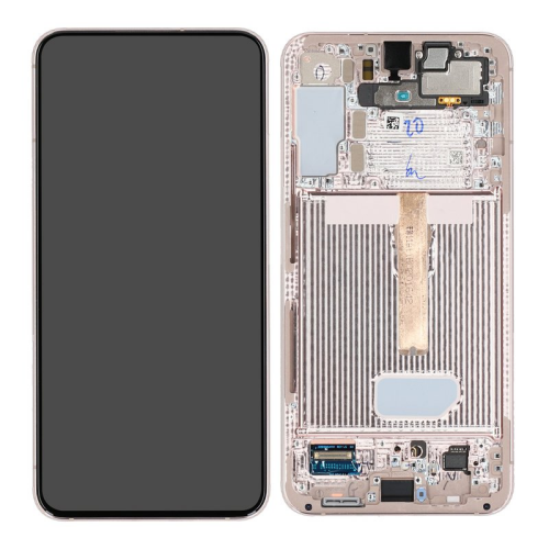 Display Modul mit Rahmen und Toucheinheit pink/rosa gold GH82-27500D für Samsung Galaxy S22+ (SM-S906B)