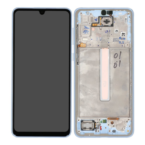 Display Modul mit Rahmen und Toucheinheit awesome blue/blau GH82-28143C für Samsung Galaxy A33 5G (SM-A336B)