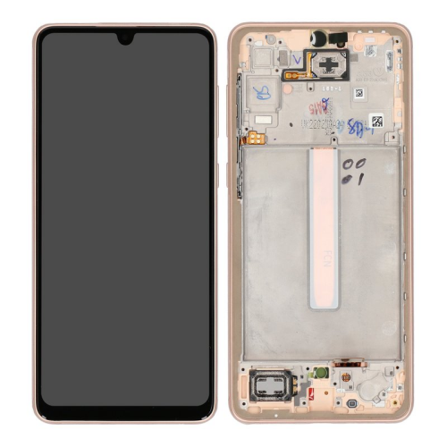 Display Modul mit Rahmen und Toucheinheit awesome peach GH82-28143D für Samsung Galaxy A33 5G (SM-A336B)