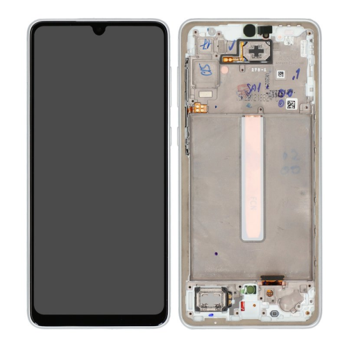 Display Modul mit Rahmen und Toucheinheit awesome white/weiß GH82-28143B für Samsung Galaxy A33 5G (SM-A336B)