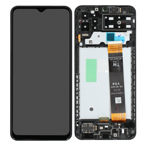 Display Modul mit Rahmen und Toucheinheit black/schwarz GH82-28508A für Samsung Galaxy A13 SM-A135F