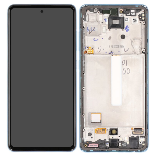 Display Modul mit Rahmen und Toucheinheit awesome blue/blau GH82-25524B für Samsung Galaxy A52 (SM-A525F)