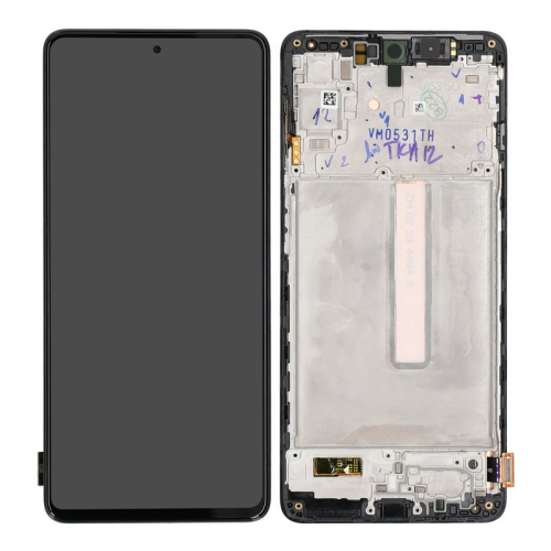 Display Modul mit Rahmen und Toucheinheit black/schwarz GH82-28812A für Samsung Galaxy M53 5G SM-M536B