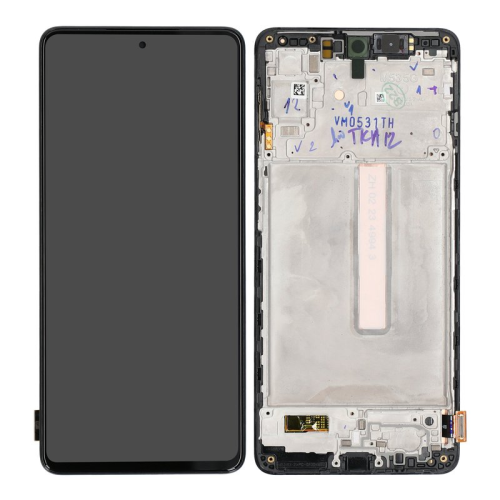 Samsung Galaxy M53 5G SM-M536B Display Modul Rahmen Touchscreen black schwarz GH82-28812A