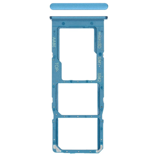 SIM-Karten Halter blue/blau GH98-46124C für Samsung Galaxy A12 Nacho (SM-A127F)