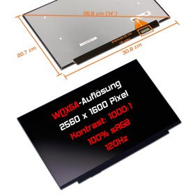 LED Display 14,0" 2560x1600 120Hz 100%sRGB passend...