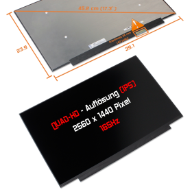 LED Display 17,3" 2560x1440 passend für HP Omen...
