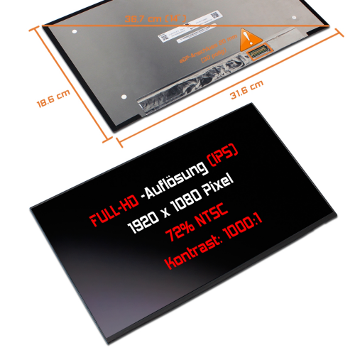 LED Display 14,0" 1920x1080 passend für Lenovo PN:SD11B90448