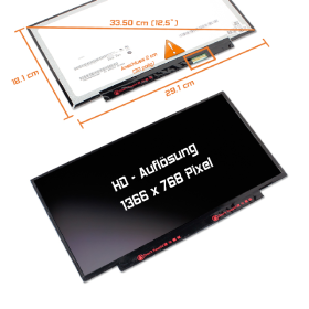 LED Display 12,5" 1366x768 passend für Lenovo...