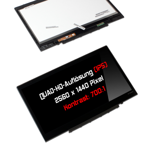 Display Assembly mit Touch 14,0" 2560x1440 passend für Lenovo ThinkPad X1 Carbon 3rd Gen 20BT