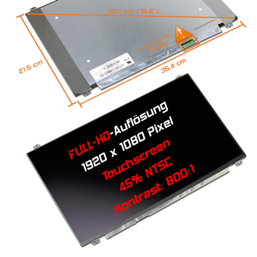 LED Display 15,6" 1920x1080 passend für Lenovo ThinkPad T570 20JW 20JX