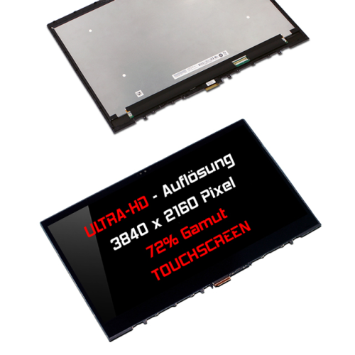 Display Assembly mit Touch 15,6" 3840x2160 passend für Lenovo PN: 01YU648