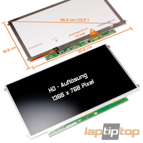 LED Display 13,3" passend für Samsung LTN133AT18-001