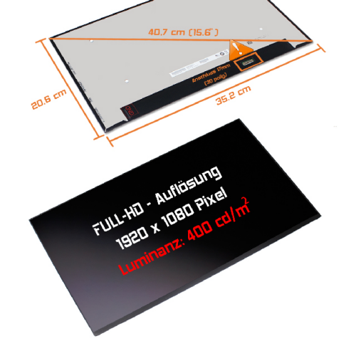 LED Display 15,6" 1920x1080 passend für Innolux N156HCE-G72